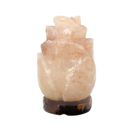 Himalayan Lamp Rose Salt Shape