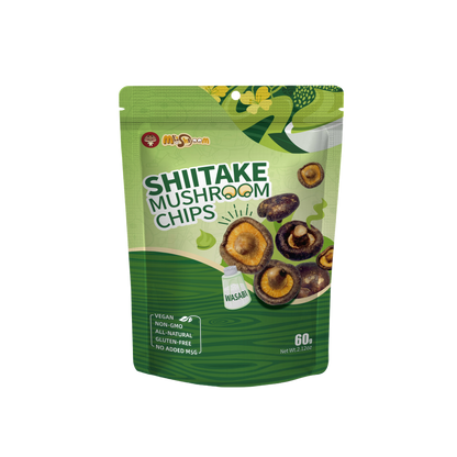 Shiitake Mushroom Chips (Wasabi) Mr. Mushroom