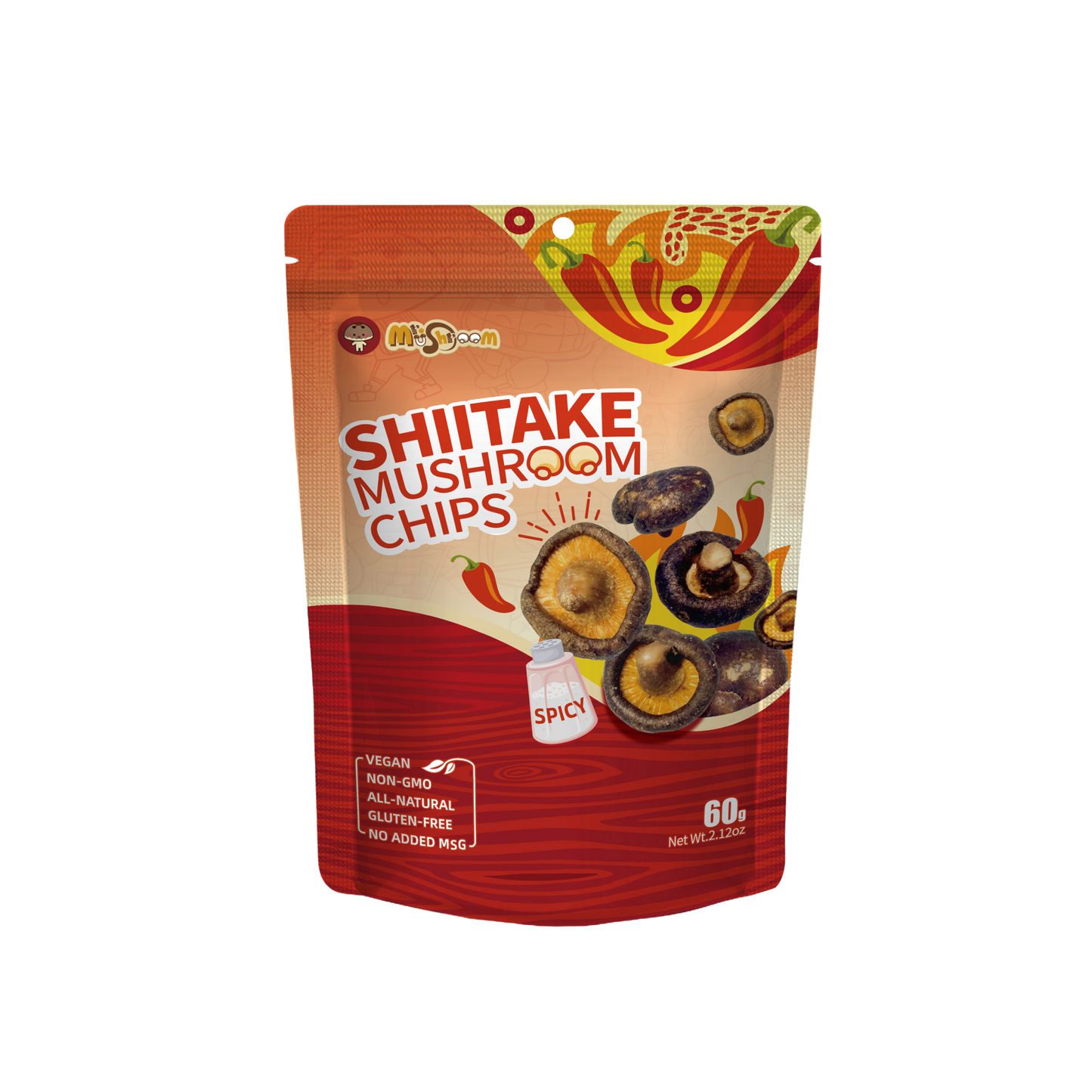 Shiitake Mushroom Chips (Spicy) Mr. Mushroom