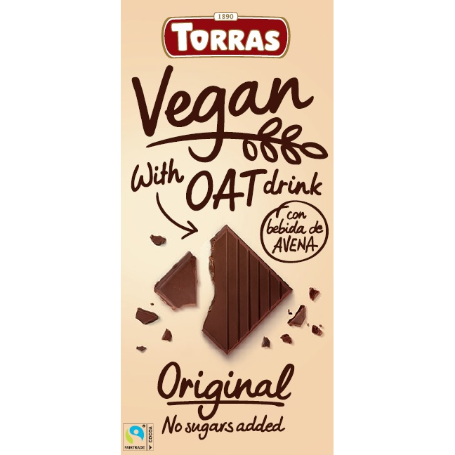 Vegan Chocolate with Oat Drink Original Sugar Free