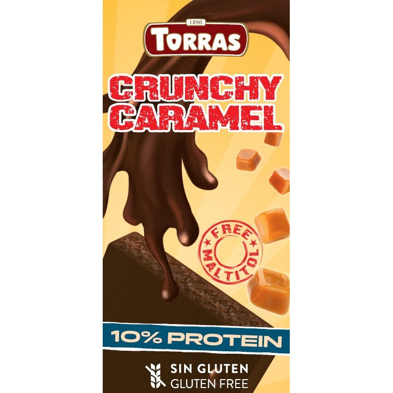 Protein Dark Chocolate Crunchy Caramel Sugar Free