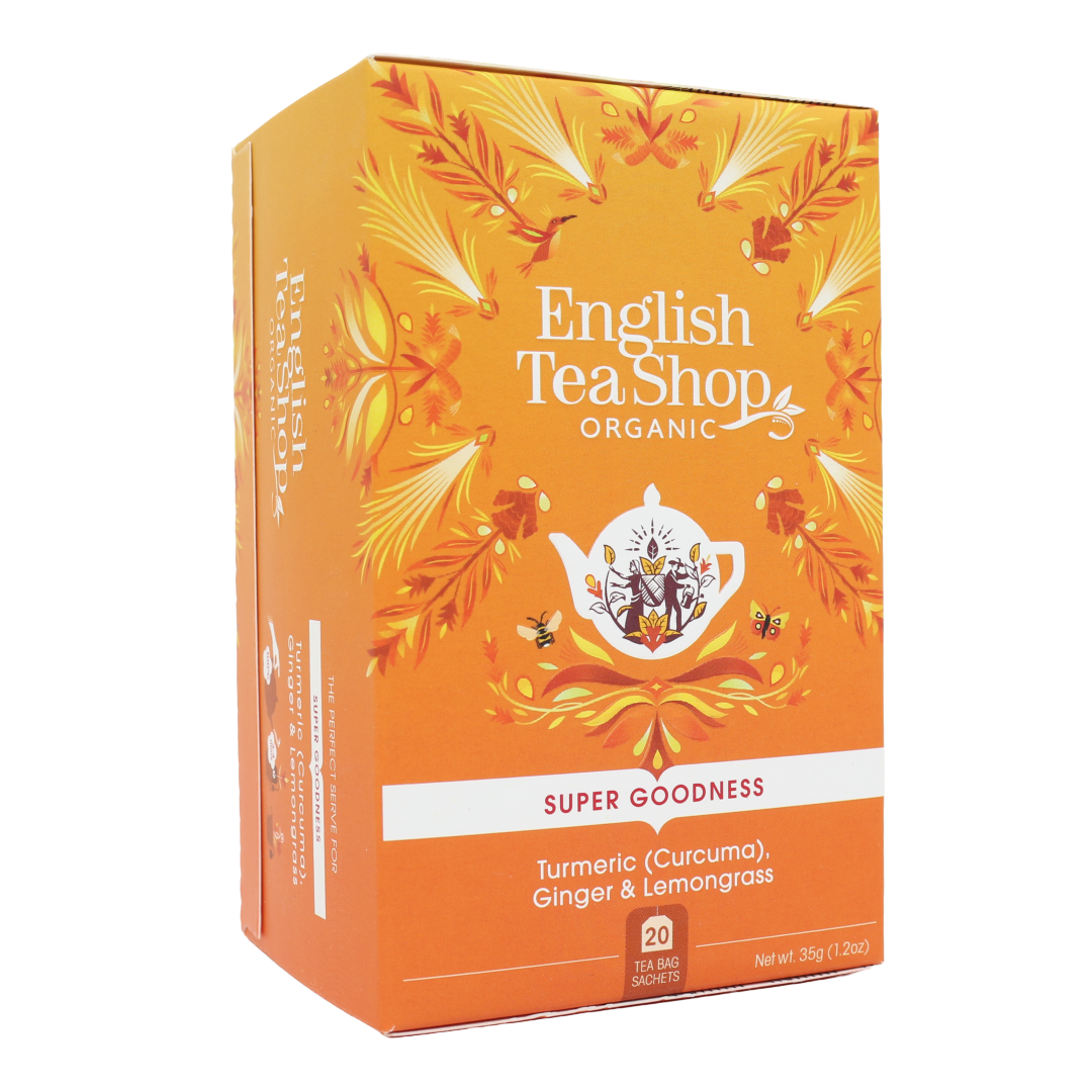 Organic Turmeric, Ginger, & Lemongrass Tea English Tea Shop