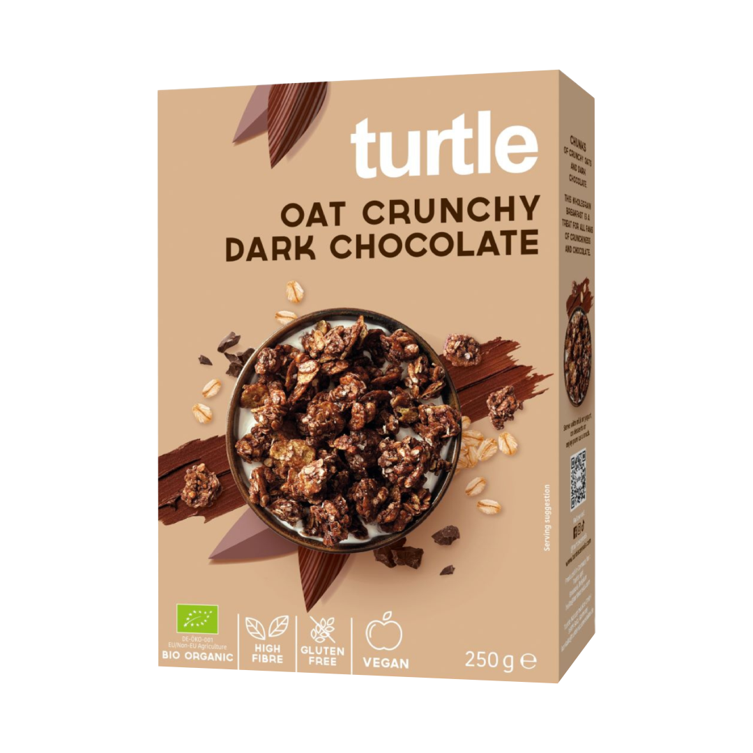 Organic Gluten Free Oat Crunchy Dark Chocolate Turtle
