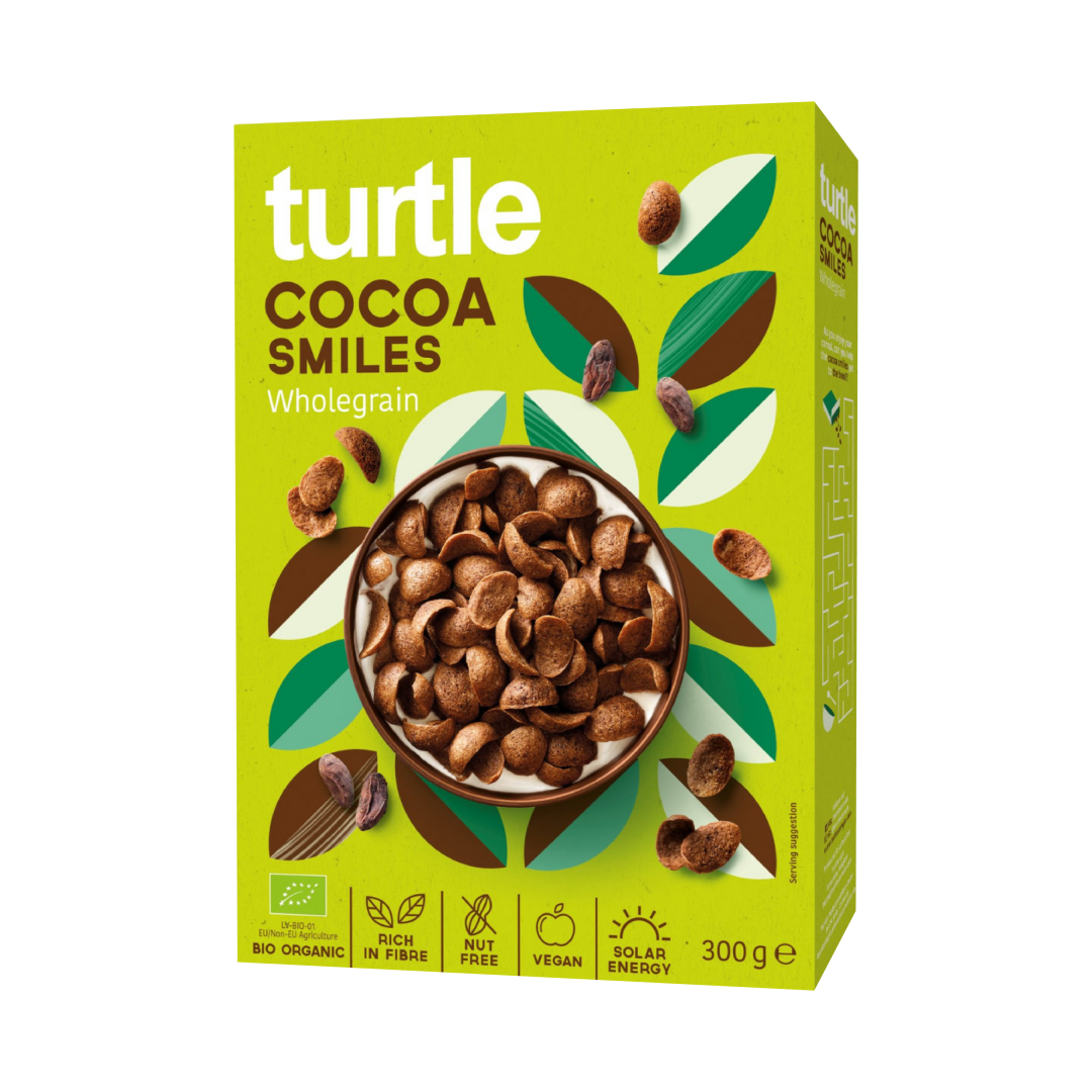 Organic Cocoa Smiles Turtle