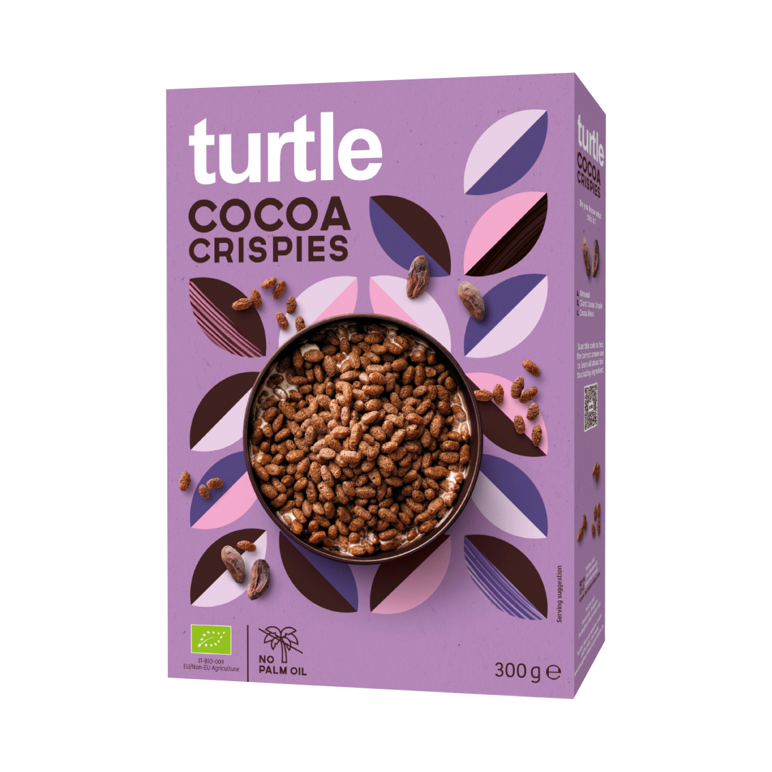 Organic Cocoa Crispies Turtle