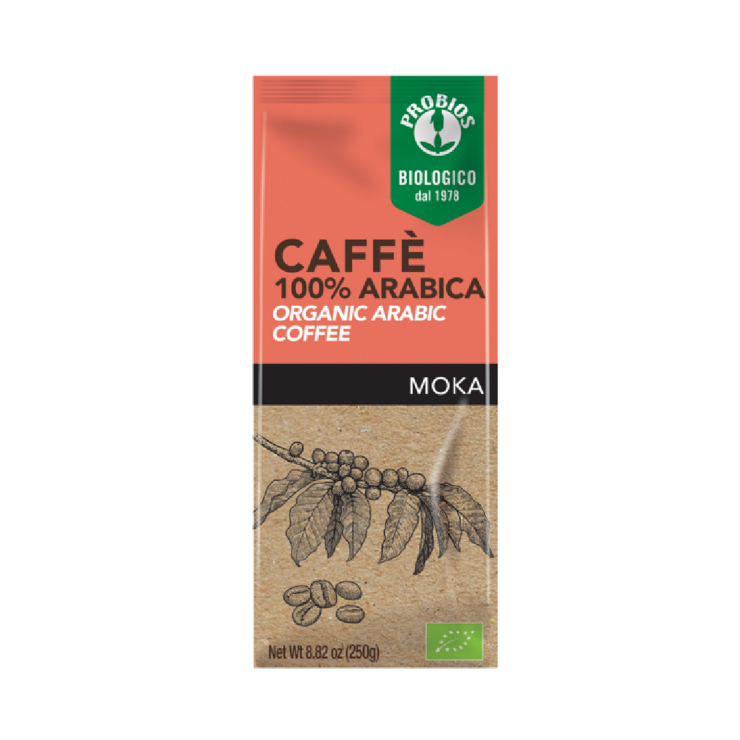 Organic 100% Arabica Coffee For Moka Probios