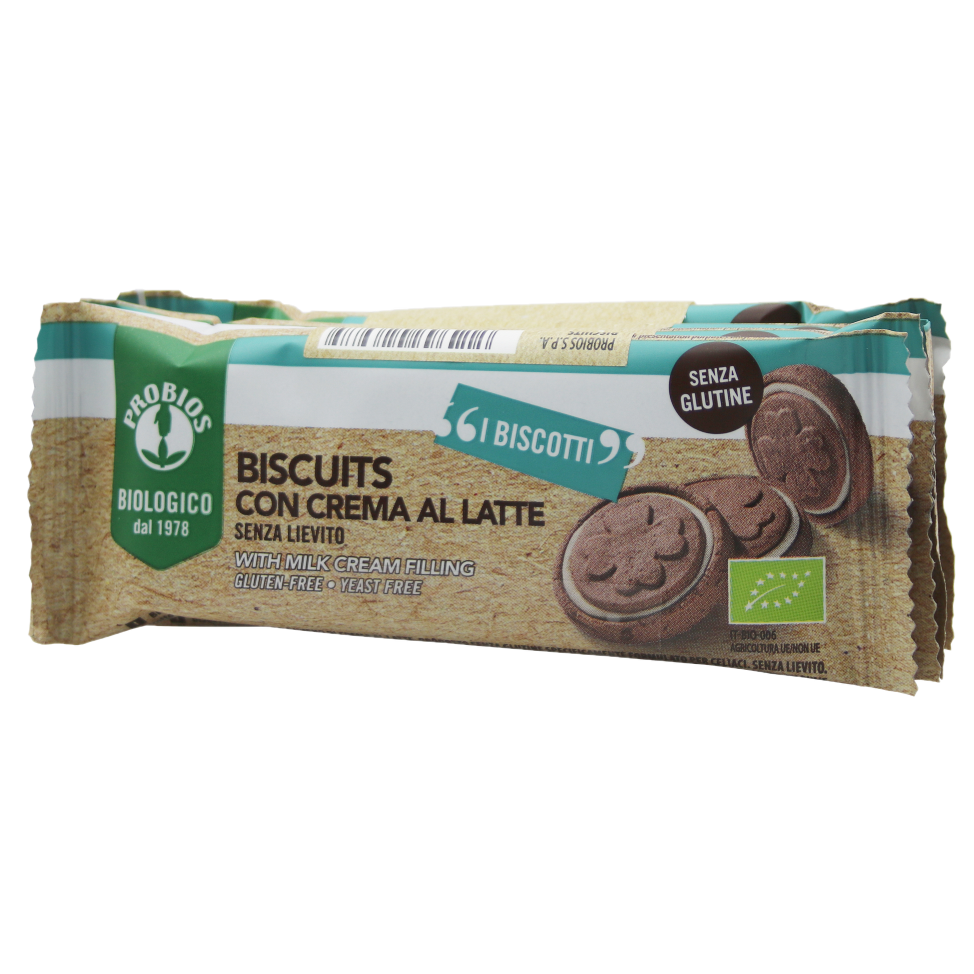 Organic GF Biscuits with Milk Cream Filling