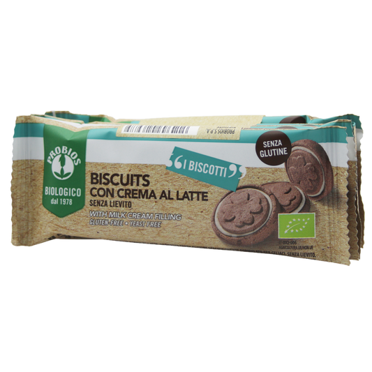 Organic GF Biscuits with Milk Cream Filling