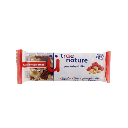 Organic Cashew & Goji bar True Nature