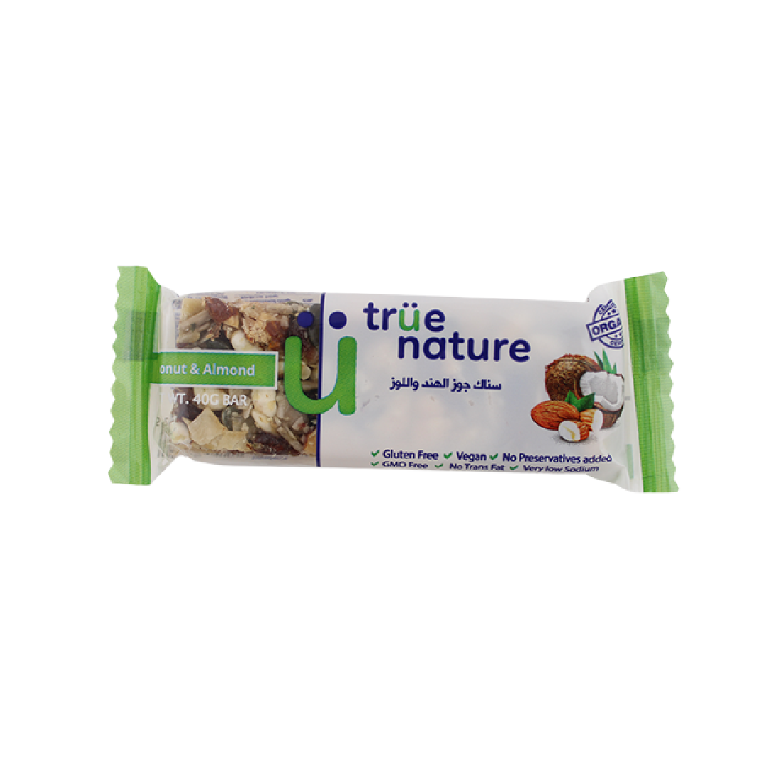 Organic Coconut & Almond bar True Nature