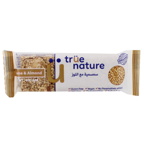Organic Sesame & Almonds Bar True Nature