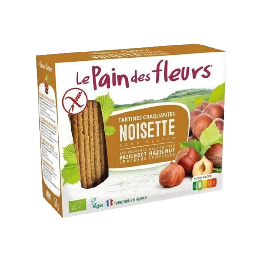 Organic Gluten Free Hazelnut Crispbread Le Pain Des Fleurs