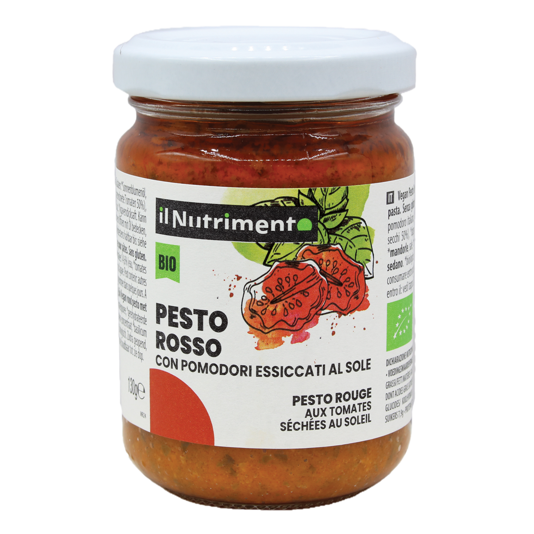 Organic Red Pesto with Sun-dried Tomatoes