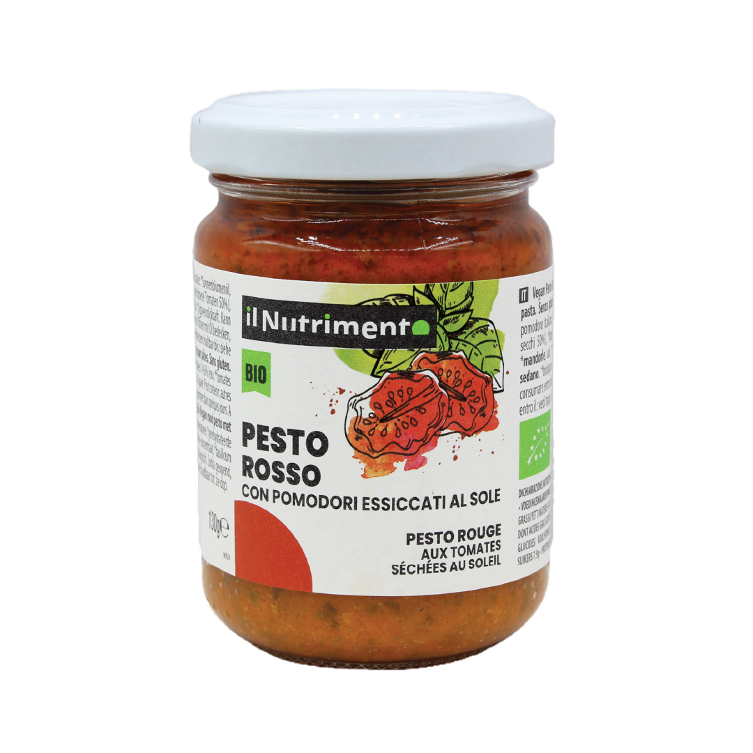 Organic Red Pesto with Sun-dried Tomatoes Il Nutrimento