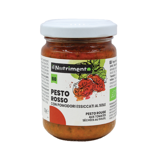 Organic Red Pesto with Sun-dried Tomatoes Il Nutrimento