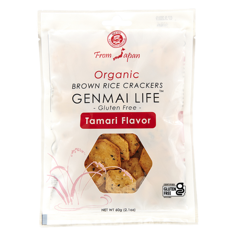 Organic GF Brown Rice Tamari Flavored Crackers