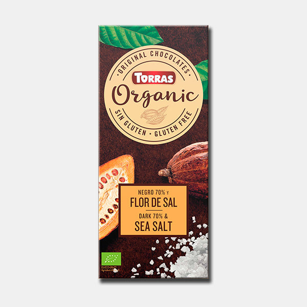 Organic Dark Chocolate 70% Cocoa with Sea salt