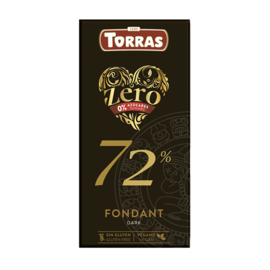 Zero Dark Chocolate 72% Cocoa Torras