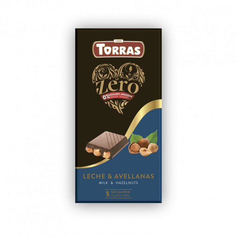 Chocolate Zero Rd Zero Milk Chocolate with Hazelnuts- Nabat Organic